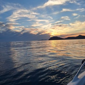 Sunset near Elaphiti Islands